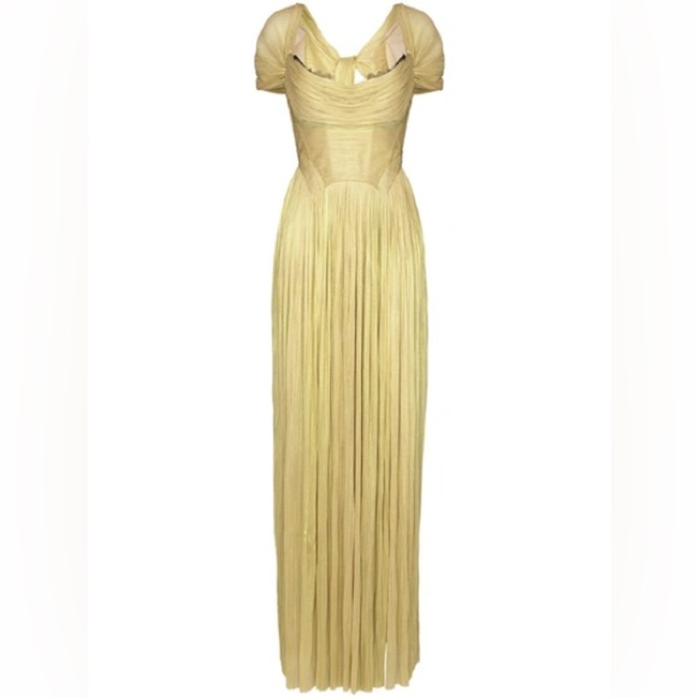 Maria Lucia Hohan SHARON CORSETED SILK EVENING GOWN